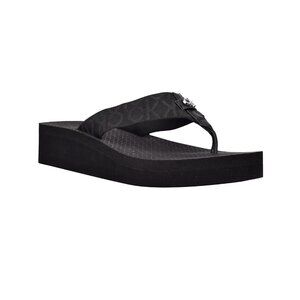 Calvin Klein Meena Black Platform Flip Flops Sandals Women’s 5M